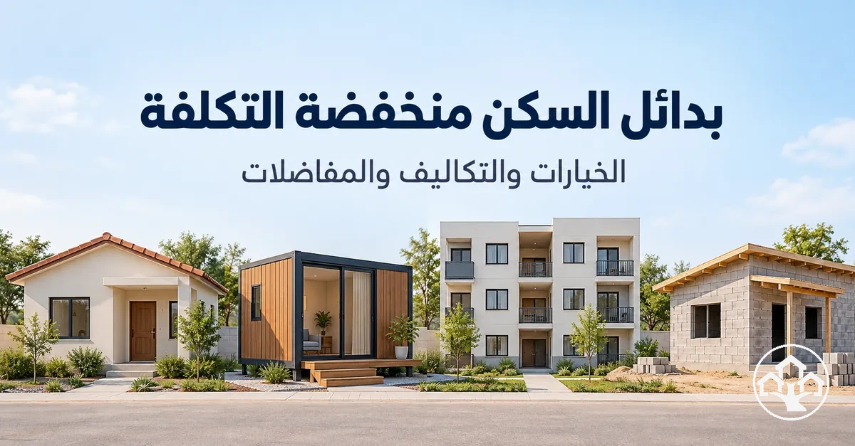 نظرة عامة على بدائل السكن منخفضة التكلفة وتكاليفها والمفاضلات بينها