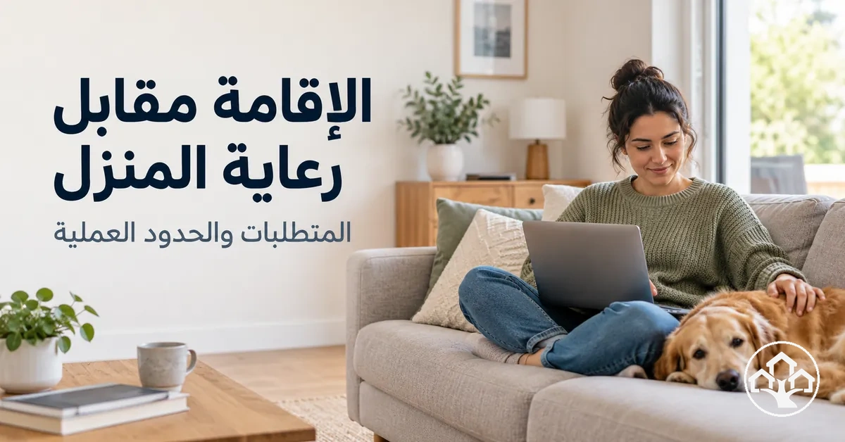 شخص يقيم في منزل مؤقتًا ضمن ترتيب لرعاية المنزل