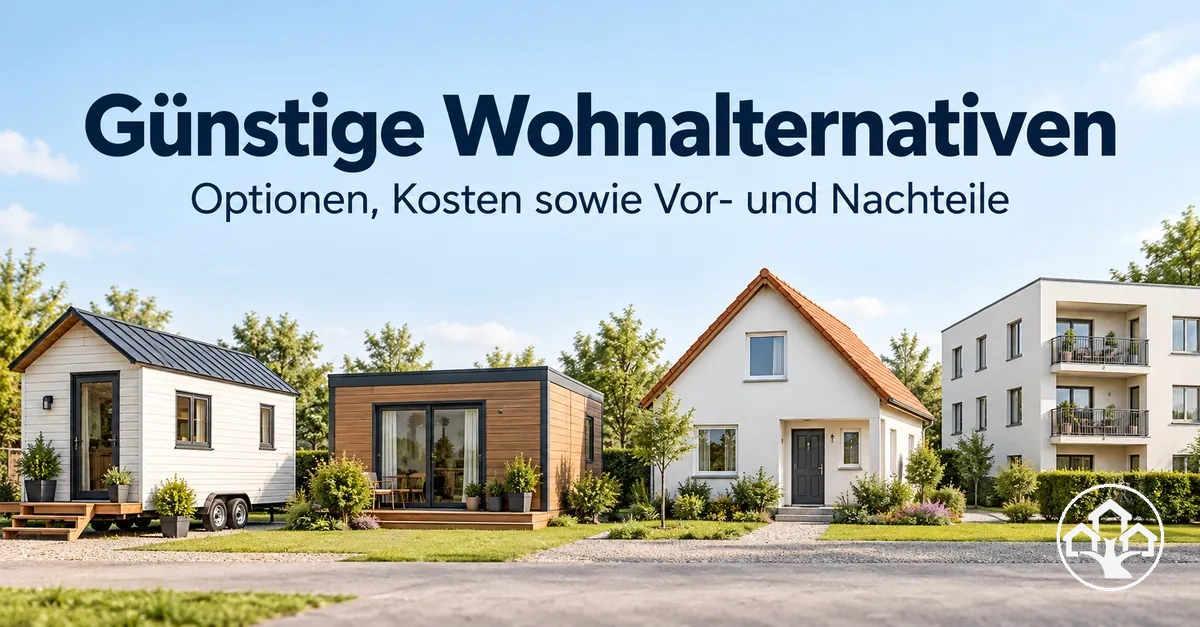 Überblick über günstige Wohnalternativen, Kosten sowie Vor- und Nachteile