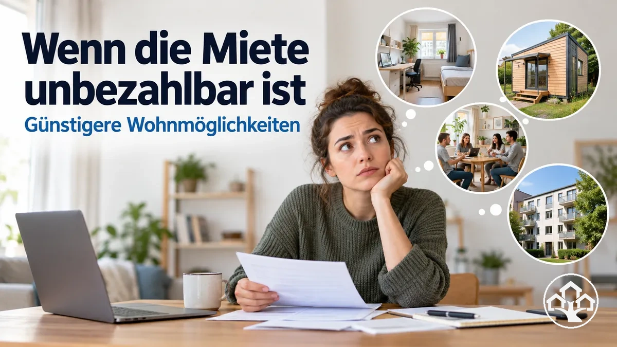 Günstigere Wohnmöglichkeiten für eine Person, die sich die Miete nicht leisten kann