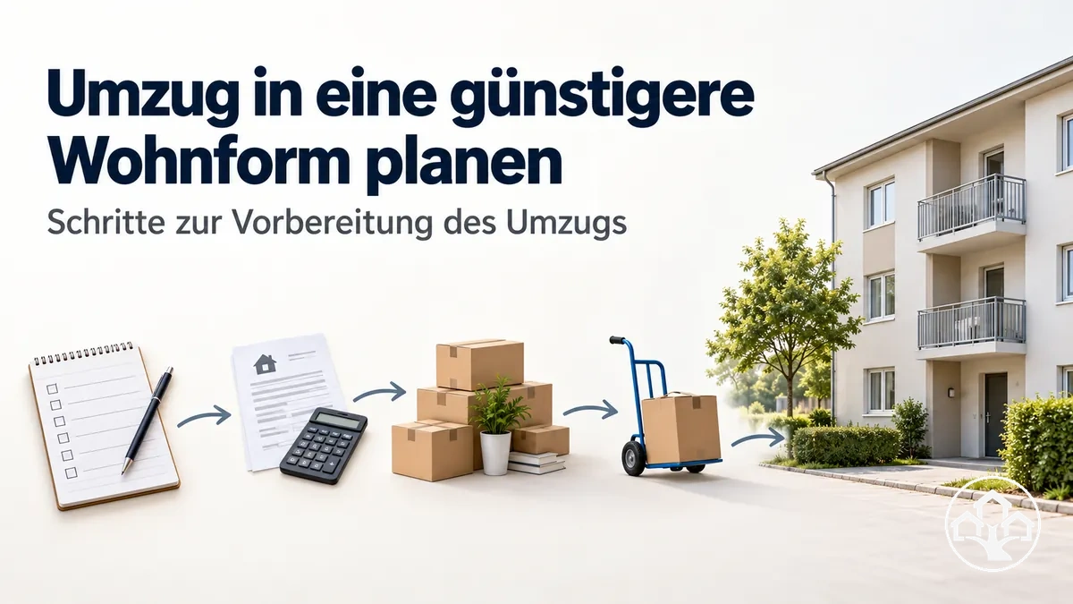 Planungsschritte für den Umzug in eine günstigere Wohnform
