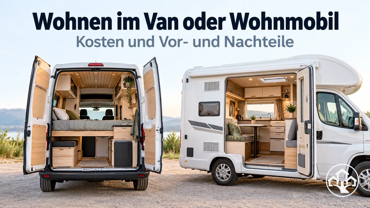 Van und Wohnmobil als kompakte Wohnräume eingerichtet