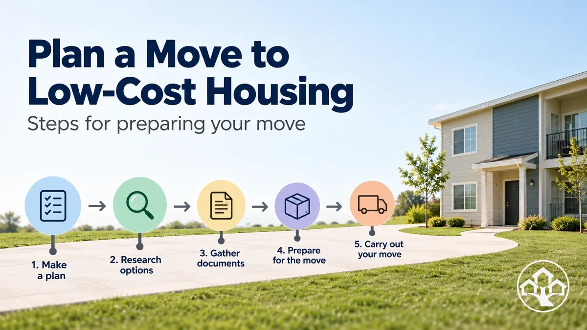 Planning steps for moving into a low-cost housing alternative