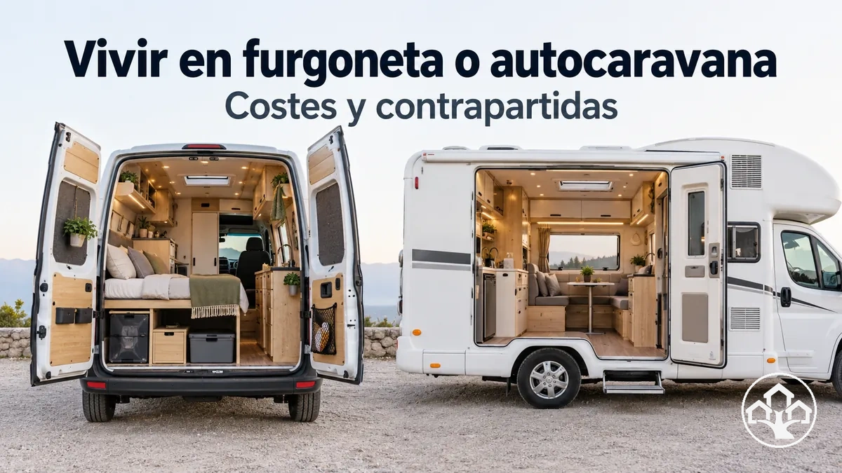 Furgoneta y autocaravana acondicionadas como espacios de vivienda compactos