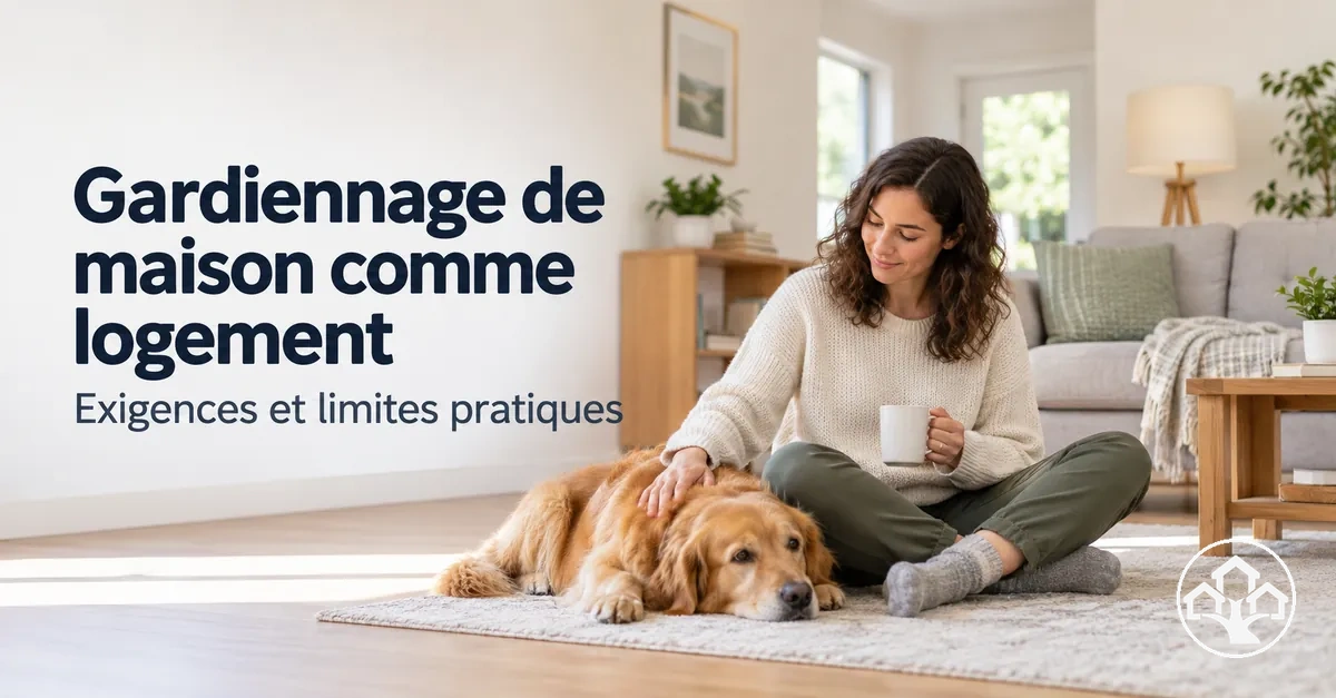 Personne assurant le gardiennage d’une maison et y séjournant temporairement