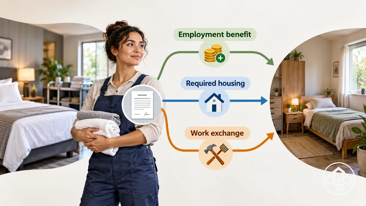 Lien entre le travail à effectuer et le logement fourni dans un emploi logé