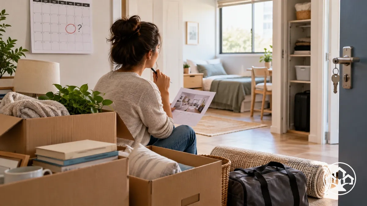 Vérifications du logement de destination : disponibilité, espace et accès