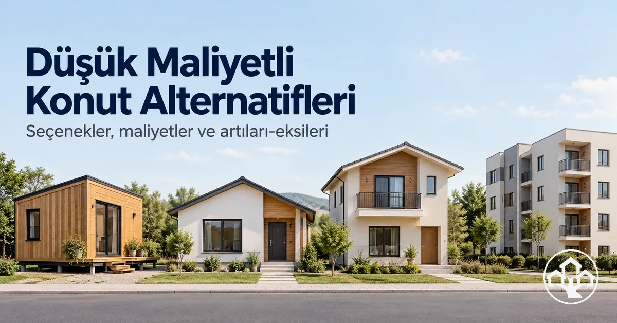 Düşük maliyetli konut alternatifleri, maliyetleri ve temel artıları ile eksileri