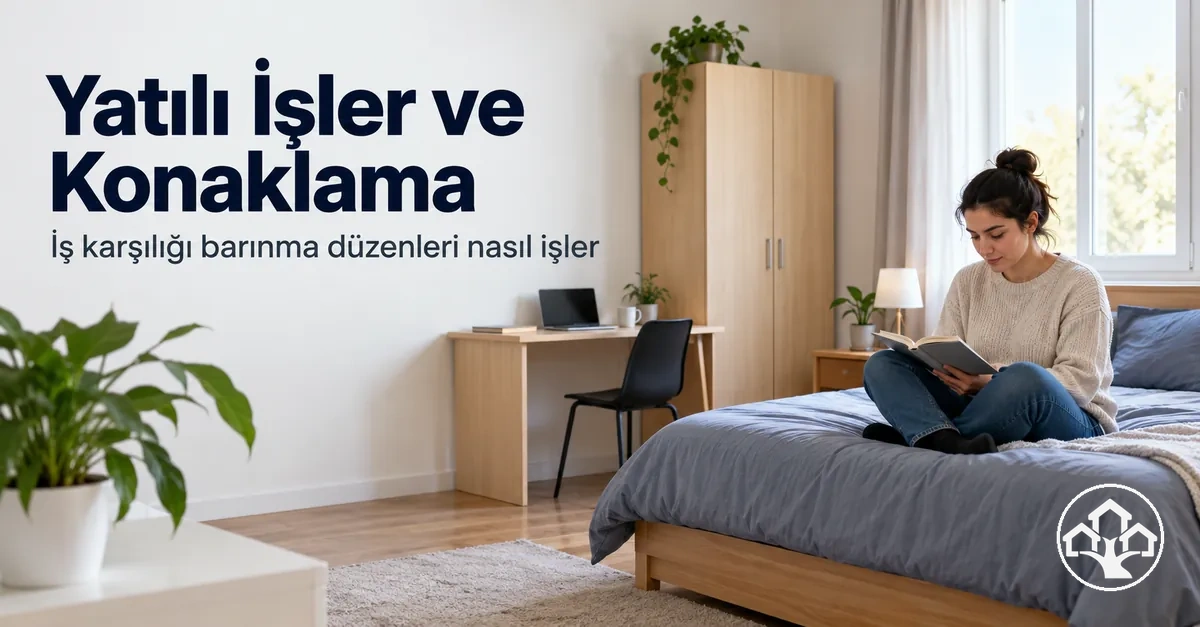 Yatılı bir işte çalışanlara sağlanan konaklama düzeni