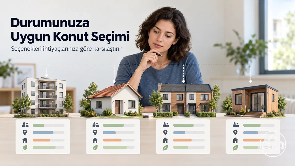 Kişisel durum ve ihtiyaçlara göre karşılaştırılan düşük maliyetli konut alternatifleri