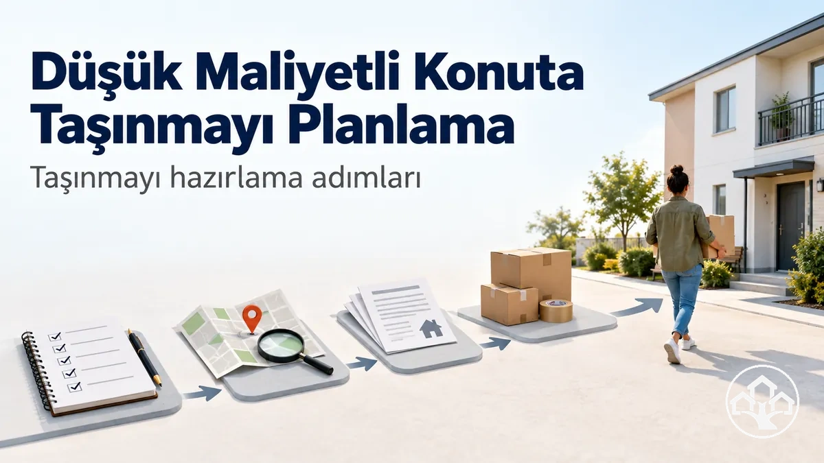 Düşük maliyetli bir konut alternatifine taşınmayı planlama adımları